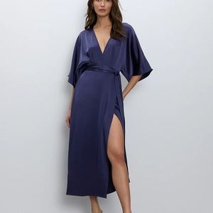 Size 6 Babaton Stanley Dress - Navy